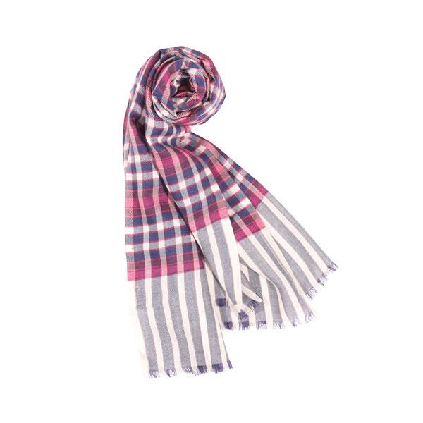 ETRO（エトロ） ストール 13983/9402 ネイビーxピンク 【A30503