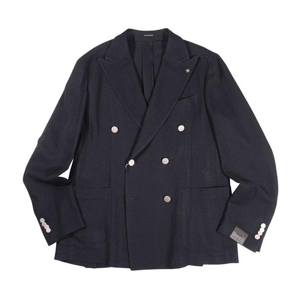 新品TAGLIATORE タリアトーレダブルブレザー紺ブレネイビー48