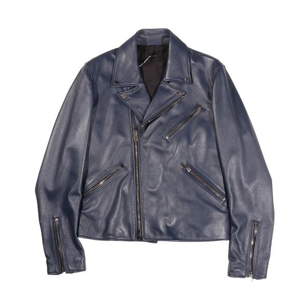 TAGLIATORE（タリアトーレ） レザージャケット ALEX ネイビー 48