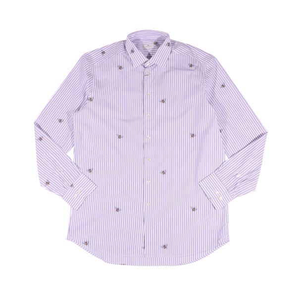 ETRO(エトロ) 長袖カットソー サイズ40 M - ETRO (エトロ) 綿100％ フラワージャガード 長袖 シャツ