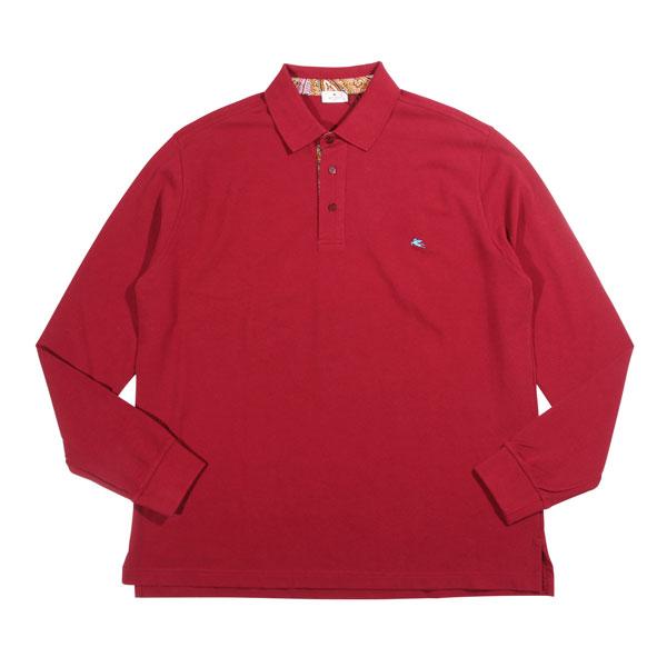ETRO（エトロ） 長袖ポロシャツ U22 1Y910 9990 ワインレッド 3XL