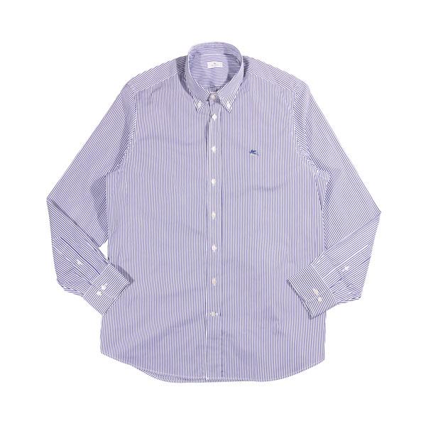 ETRO（エトロ） 長袖シャツ U22 16365 8780 ネイビーxホワイト 43 
