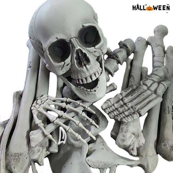 骸骨 28個セット スカル ドクロ ガイコツ ハロウィン 飾り 髑髏 置物