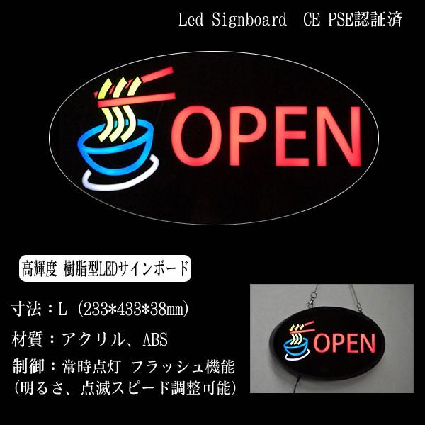 看板 イラスト Led サインボード Open 233 433 ラーメン 店舗 Open 営業中 Kksign171 電光ホーム 通販 Yahoo ショッピング