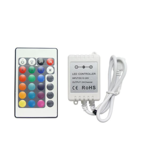LED�e�[�v�p RGB�p�����[�g�R���g���[���[�Z�b�g �����R�� DC�W���b�N ��M�@  �R�l�N�^ 12V RGB 5050SMD �R�l�N�^�[  ������ 5050 SMD