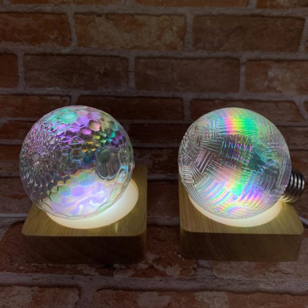 光る 木製 LED台座 飾り台 正方形型 LED スタンド ライトアップ 置き台 コースター 