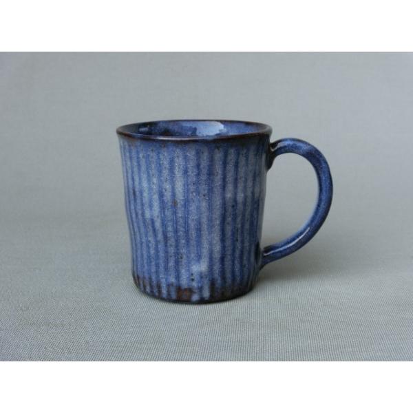 コーヒー マグ カップ 和陶器 和モダン /志野手付マグ/青or赤