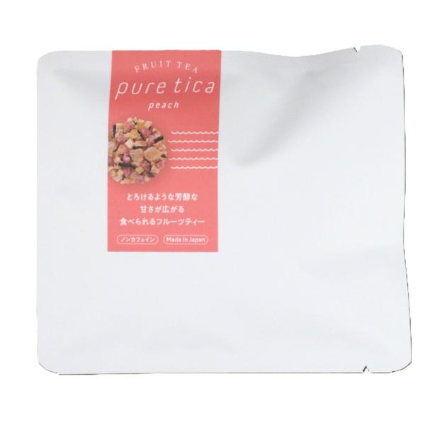 pure tica（ピュアティカ）食べられるフルーツティーは、果実の美味しさがぎゅっと詰まった食べられるドライフルーツティーです。完熟フルーツのときめく香り、お口に含んだときの芳醇な甘みと心地よい酸味をお楽しみください。*ノンカフェイン　*...