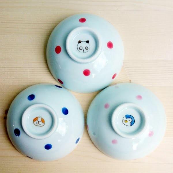 有田焼　こども用食器　お茶碗　小玉動物　【パンダ・いぬ・ペンギン】