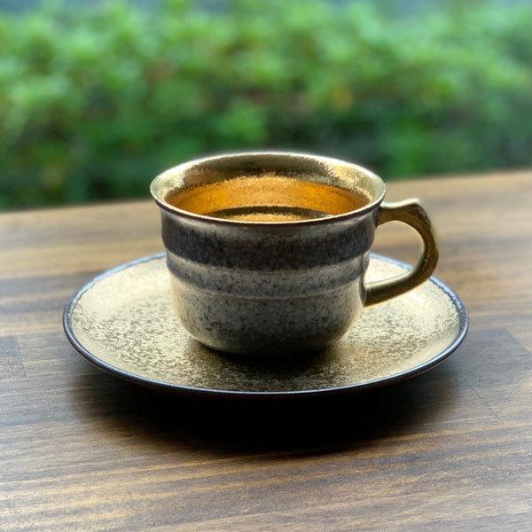 有田焼　コーヒー碗皿　金塗り