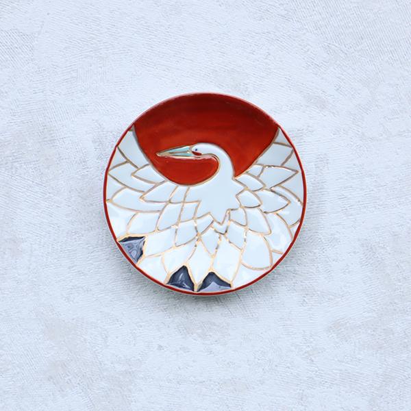 有田焼 豆皿 錦日の出 鶴 : 有田焼 器の華 まるふく - 通販 - Yahoo