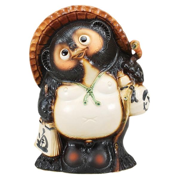 信楽焼　13号福狸　狸　たぬき　タヌキ Amazon.co.jp: 信楽焼 13号福々狸 【ta-0266】しがらき 信楽焼き