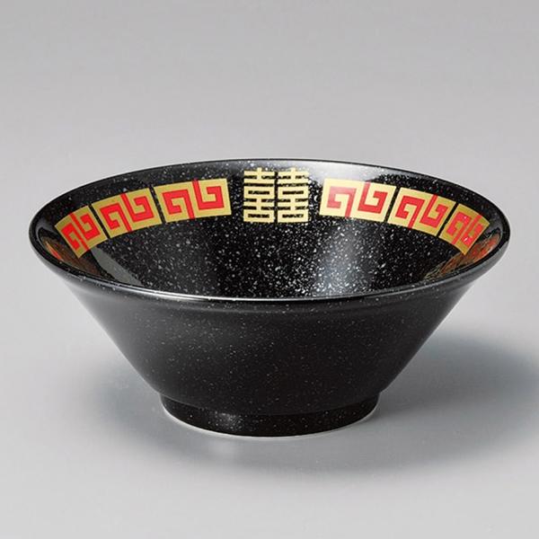 一蘭　黒色の金色模様丼 中古品 一蘭 ラーメン丼 2個セット 黒色 金色文字 - メルカリ