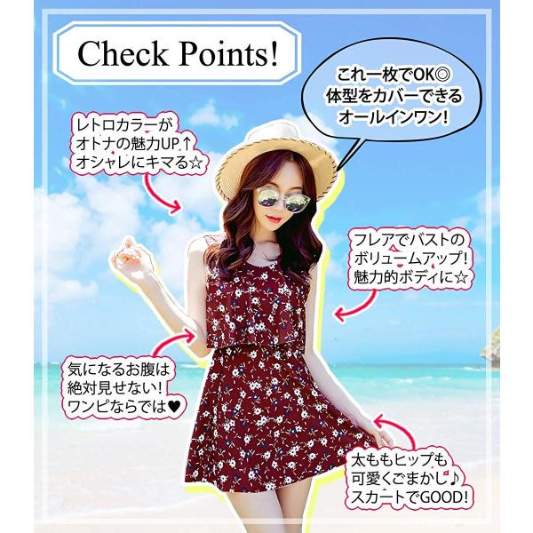 Teddy 水着 レディース 体型カバー ワンピース オールインワン 小花柄 バックシャン 代 30代 40代 女性用 大きいサイズ H Buyee Buyee Japanese Proxy Service Buy From Japan Bot Online