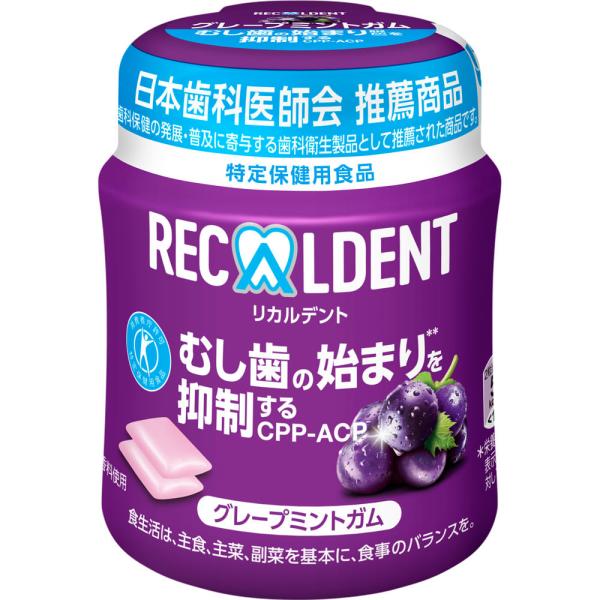 リカルデント グレープミントガムボトル 135．2g×6個セット/ガム