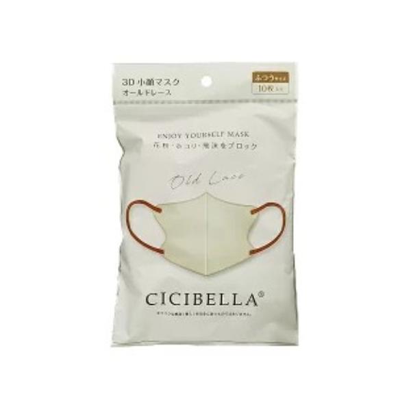シシベラ3DバイカラーマスクOLレース10枚入/マスク 立体 : V