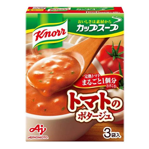 他サイト： 味の素 クノール カップスープ 完熟トマトまるごと1個分使ったポタージュ （3袋入）×10個セット/クノール カップスープの商品画像
