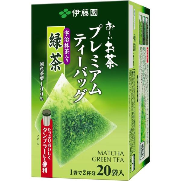 伊藤園（ITO EN） プレミアムティーバッグ抹茶入り緑茶 1．8g 20