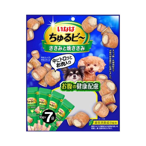 いなば ちゅるビー ささみと焼ささみ お腹の健康配慮 10g×7袋/犬