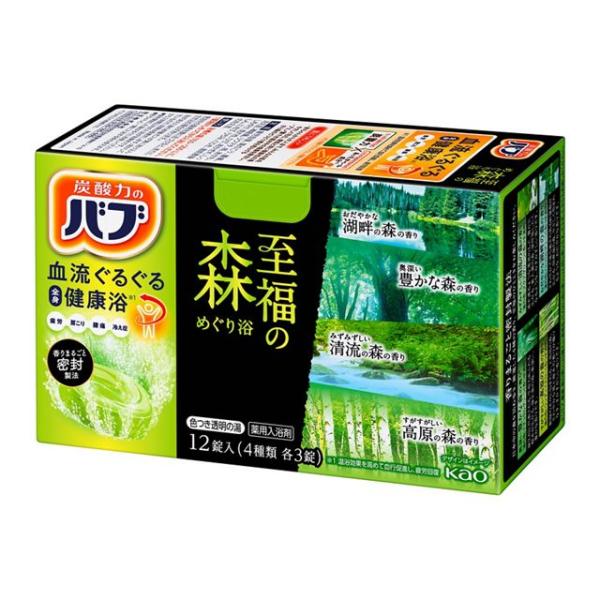 花王 バブ 至福の森めぐり浴 12錠 /バブ 入浴剤 : Vドラッグヤフー店