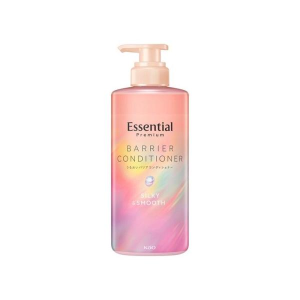 ●【在庫限り】エッセンシャル プレミアム うるおいバリアコンディショナー シルキー＆スムース ポンプ ４５０ｍｌ/髪 シャンプー