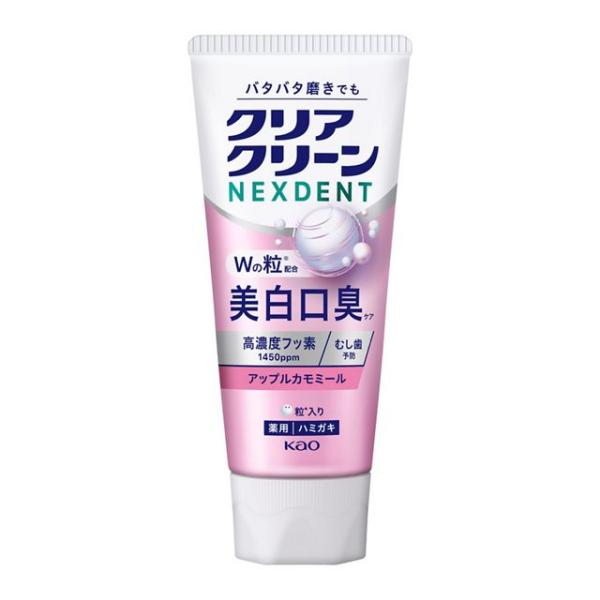 クリアクリーンNEXDENT 美白口臭 アップルカモミール 110g/ハミガキ粉