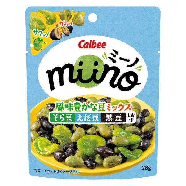 ミーノ 風味豊かな豆ミックス そら豆・えだ豆・黒豆しお味 28g