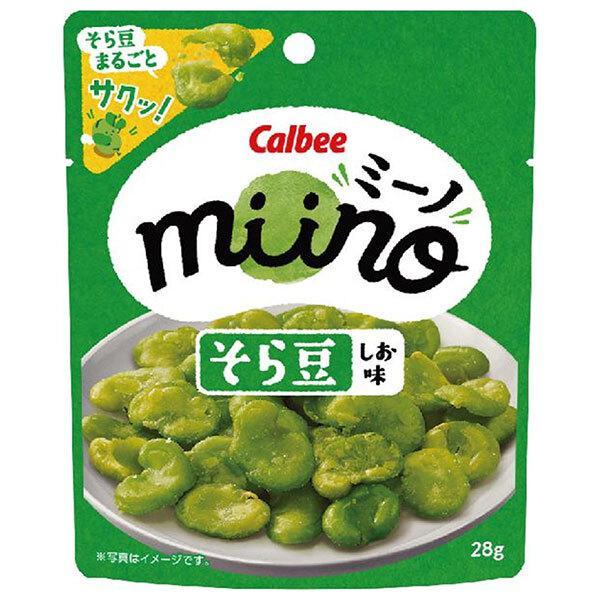 カルビー ｍｉｉｎｏ そら豆 しお味 ２８ｇ×12個セット
