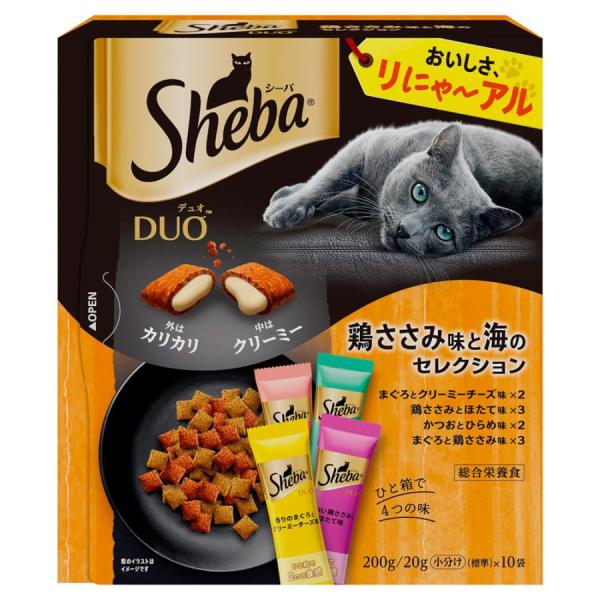 シーバ　デュオ　鶏ささみ味と海のセレクション　２００ｇ/猫　カリカリ