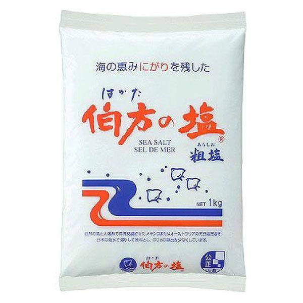 伯方の塩 1袋 1kg×10個セット/食塩 粗塩 : Vドラッグヤフー店 - 通販