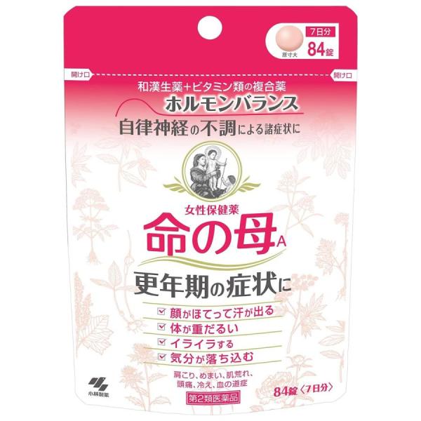 木製薬看板　命の母　薬局　レア物 第2類医薬品)小林製薬 命の母A 84錠/ 命の母 漢方 更年期 : Vドラッグ