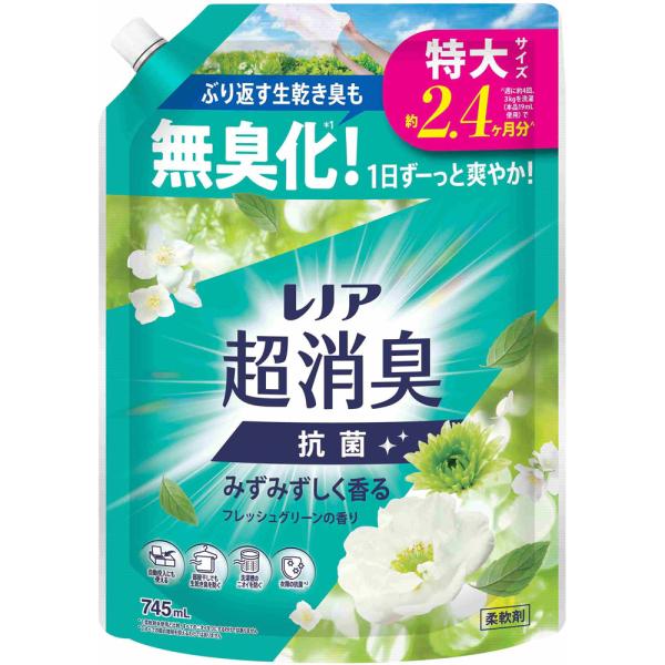 レノア超消臭フレッシュグリーン詰替特大 745mL/柔軟剤 : V