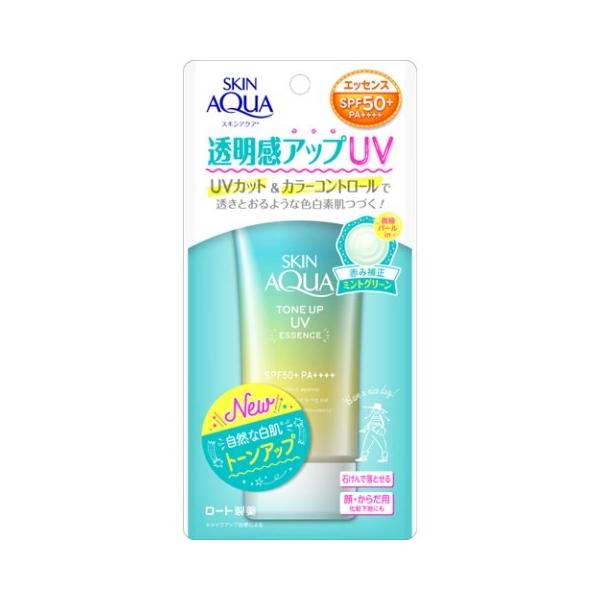 スキンアクア トーンアップUVエッセンス ミントグリーン 80g /スキンアクア 日焼け止め :0270030-4987241162130-1:Vドラッグヤフー店 通販 スキンアクア トーンアップUVエッセンス ミントグリーン 他セット