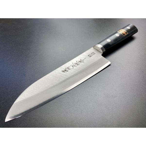 濃州正恒作  ＤＰクラッド　丸口金付　三徳包丁１６５ｍｍ C-121M