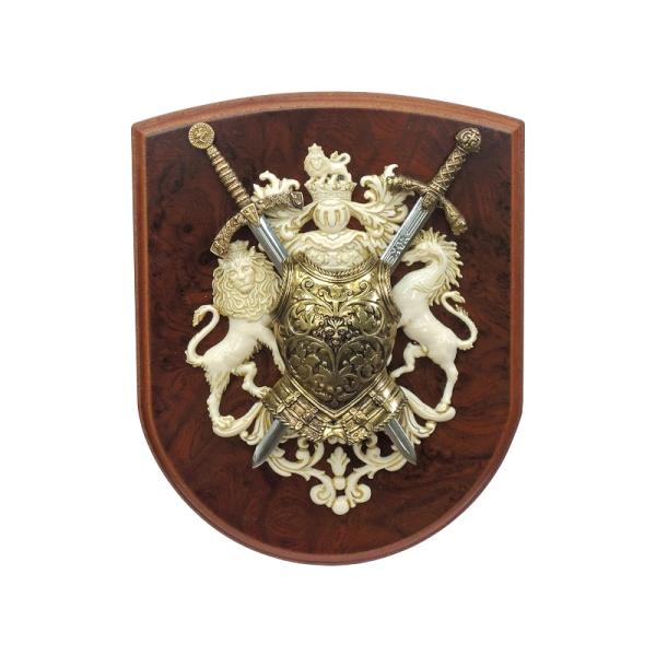 DENIX デニックス ソード＆盾ディスプレイ 518 西洋 壁掛け装飾 : 岐阜