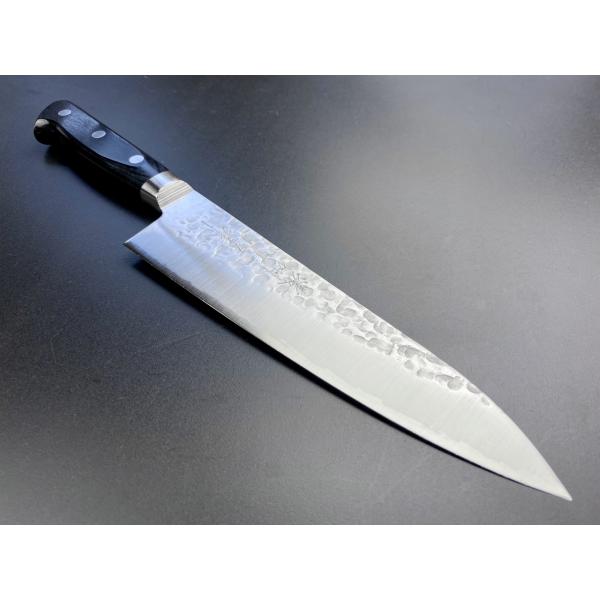 [ほぼ新品][値下げ交渉OK]牛刀 富士觀 槌目45層鋼 180 値下げしました】牛刀 富士觀 槌目45層鋼 180 - メルカリ