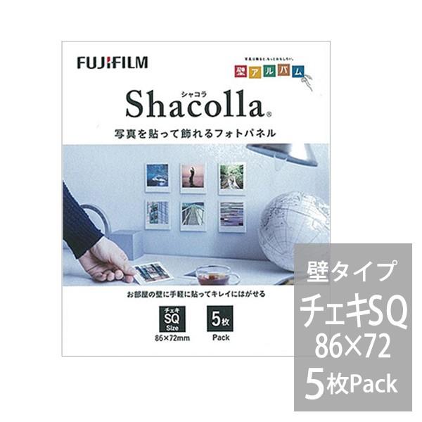 �ʐ^�p�l���E�t�H�g�p�l���@�V���R���iShacolla�j�ǃ^�C�v �`�F�LSQ�T�C�Y 5���p�b�N �t�W FUJIFILM ����