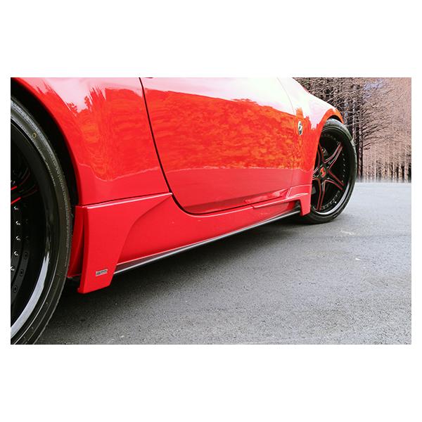 フェアレディZ33前期 リアサイドスカート左右 カーボン フェアレディZ33前期 リアサイドスカート左右 カーボン フェアレディ