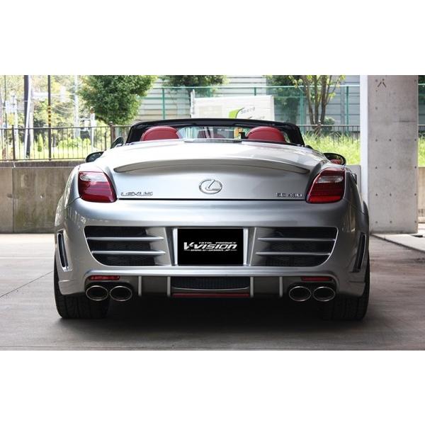 WALD レクサスsc430 バックバンパースポイラー V-VISION LEXUS SC430 リアバンパースポイラー(バックランプ付属） : V