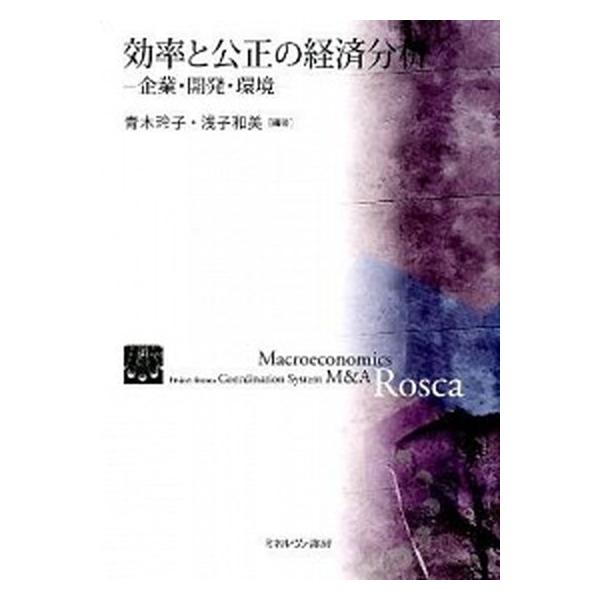 効率と公正の経済分析 企業・開発・環境/ミネルヴァ書房/青木玲子（単行本） 中古