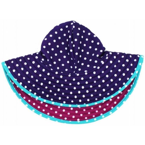 Rufflebutts ラッフルバッツ スイムハット 帽子 ベリー グレープ ポルカドット リバーシブル 3t 6 並行輸入品 Www Donabeija Pt