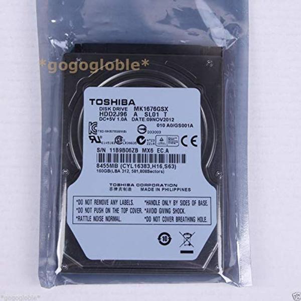 TOSHIBA 東芝 2.5インチ ハードディスク HDD SATA 5400回転 160GB