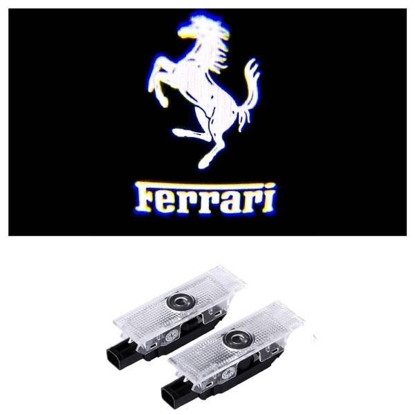 Ferrari LED HD ロゴ プロNEWタイプ ジェクター カーテシランプ カリフォルニア T フェラーリ458/488/599/812/FF/GTC4 