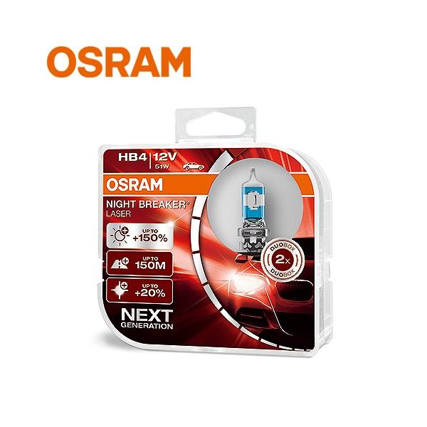OSRAM　ドイツ製　ECE/DOT認証取得 純正ハロゲンバルブ交換用 NBL HB4バルブ　1セット（2個入）