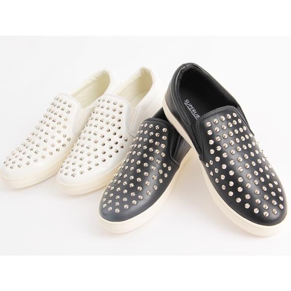 スリッポン スニーカー スタッズ レザーシューズ 黒 白 ブラック ホワイト レザー 短靴 ローカット 革 靴 メンズ 18 秋 冬 新作 Buyee Buyee 日本の通販商品 オークションの代理入札 代理購入