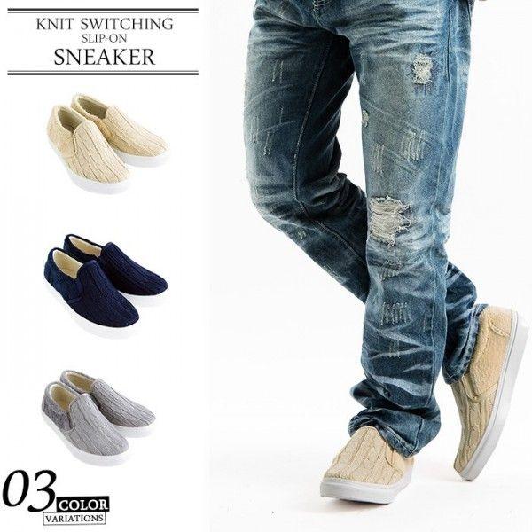 スリッポン メンズ スニーカー シューズ 靴 スリッポン 18 秋 冬 新作 Cle14 100 Valletta 通販 Yahoo ショッピング