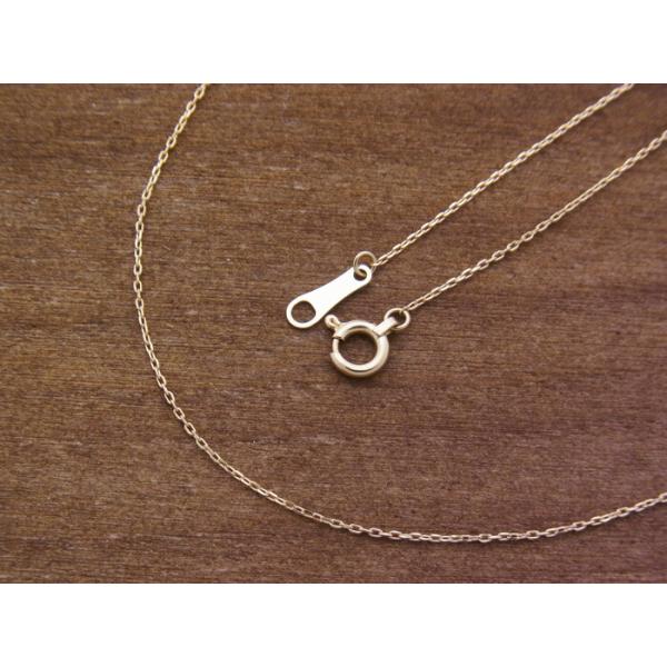 18K イエローゴールド　あずきチェーンネックレス40㎝ K18イエローゴールド アズキ「小豆」チェーン 40cm 1.0mm