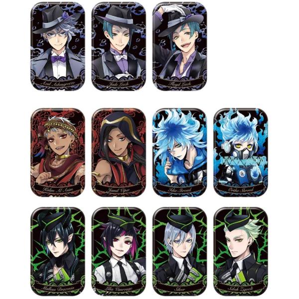 ディズニー ツイステッドワンダーランド ラメキラスクエアカンバッジ B BOX ディズニー ツイステッドワンダーランド ラメキラ スクエア