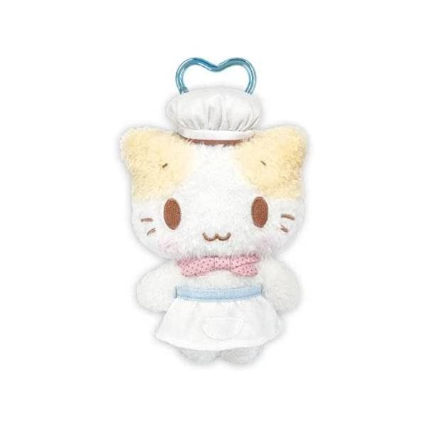 マシュマロみたいなふわふわにゃんこ カラビナ付きマスコット コック
