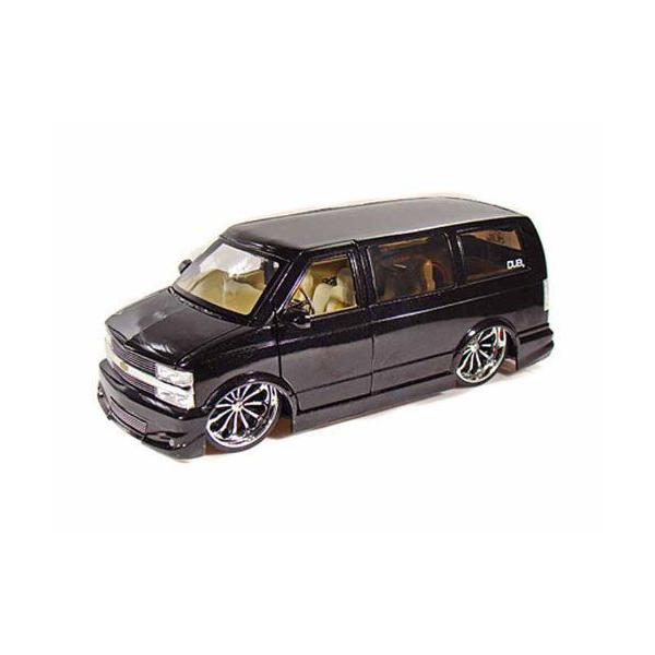 ダイキャストカー 2001 シボレー アストロ バン DUB ブラック 1